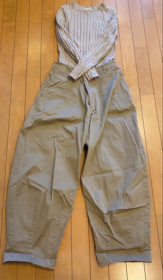 RHC Ron herman ワイドミリタリーパンツ ベージュ XS