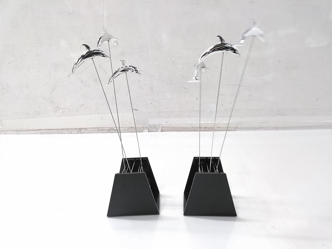 キネティックアート ISHIGURO製 イルカ ドルフィン 2個セット◆