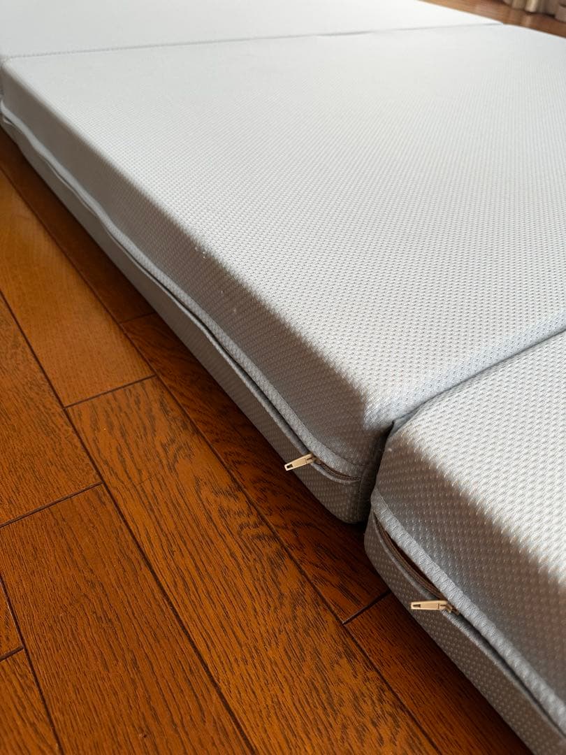 マニフレックス：メッシュ・ウィング 三つ折りマットレス シングル ミッドブルー