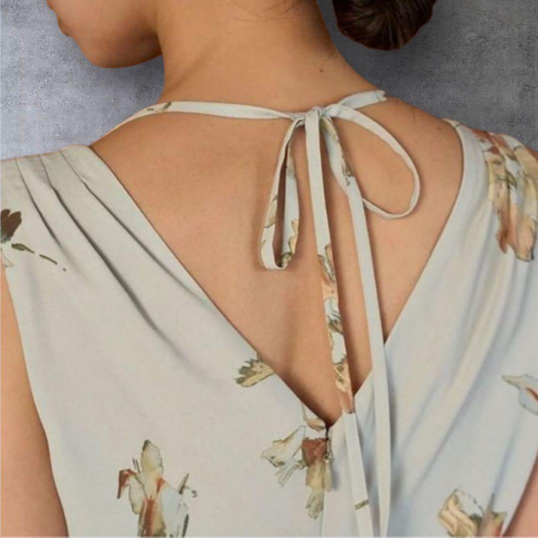 SNIDEL ペイントフラワープリントワンピース ミント 1