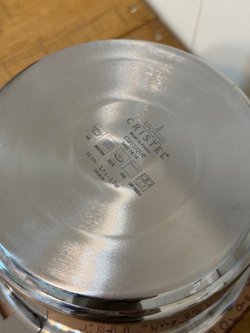 新品 CRISTEL 両手深鍋 G 16cm C16GK9