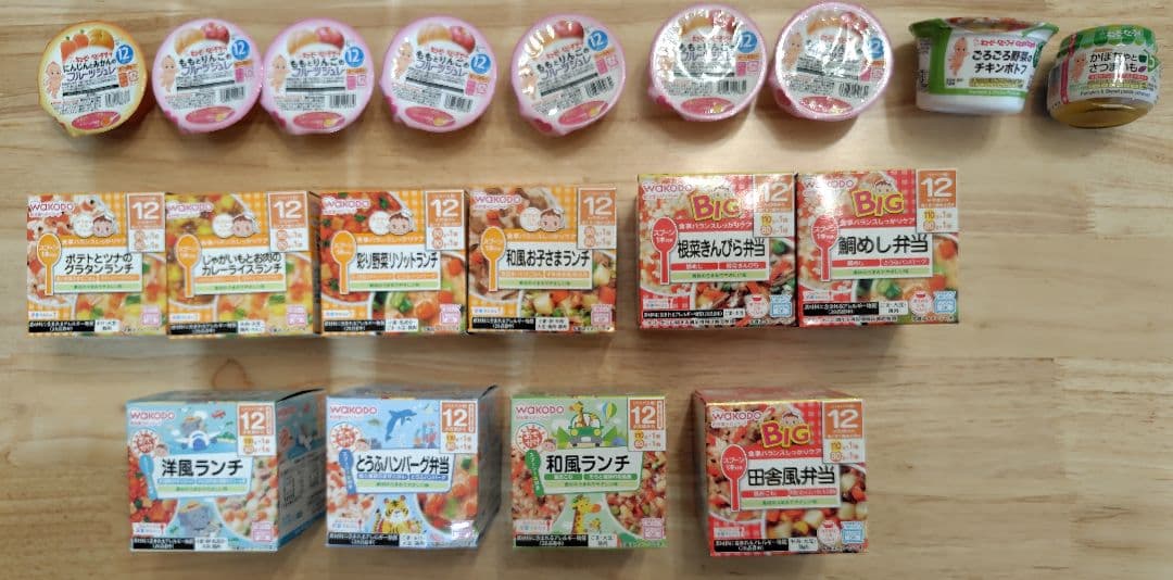 【ナツ】和光堂　キューピー　ベビーフード 12ヶ月　1歳4ヶ月89食セット