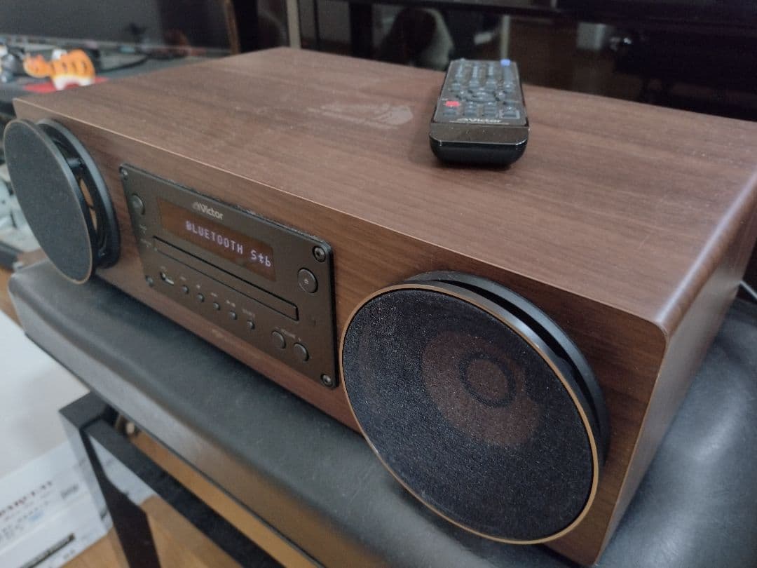 ビクター EX-D6 ウッドコーン CD FM BT USB リモコン 23年