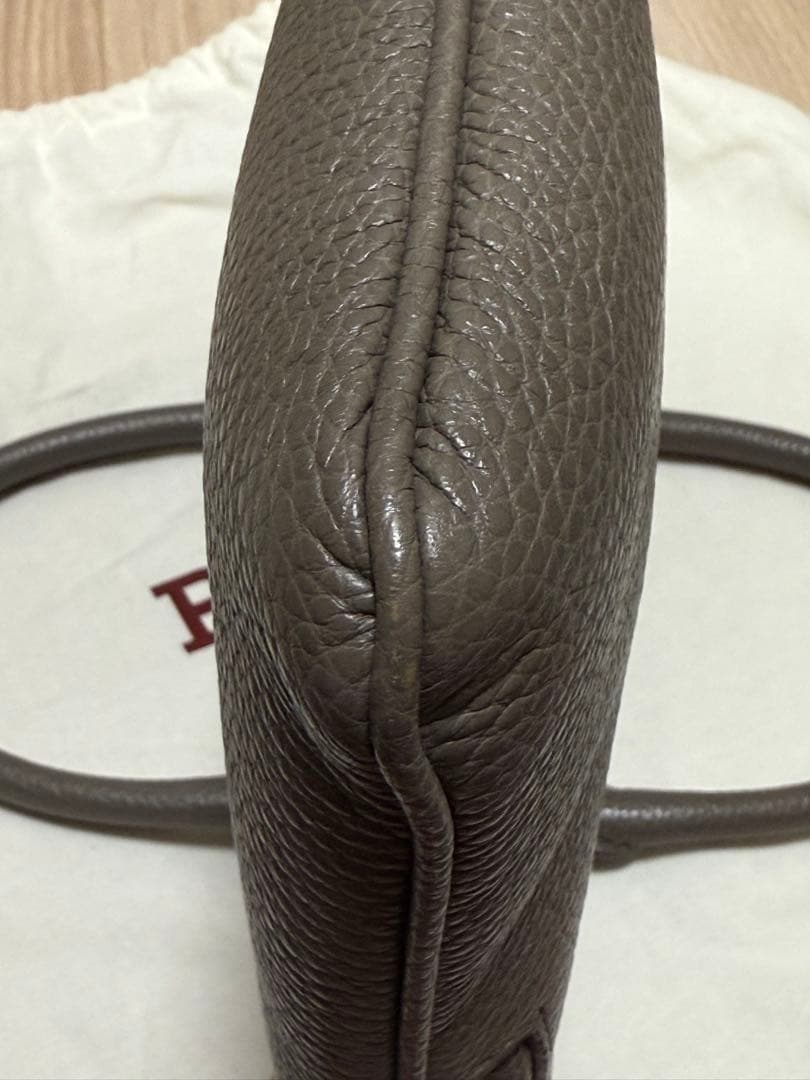 BALLY グレージュ レザー ビジネスバッグ 美品