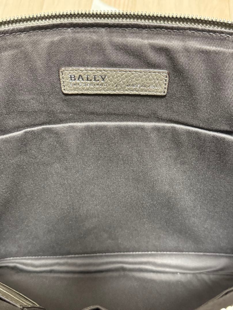 BALLY グレージュ レザー ビジネスバッグ 美品