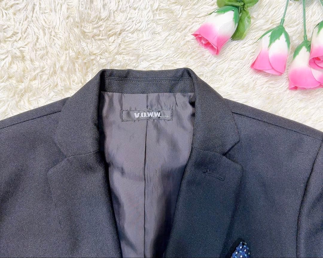 150　V.O.W.W　5点セット スーツ　卒入　卒業　入学　冠婚葬祭　結婚式