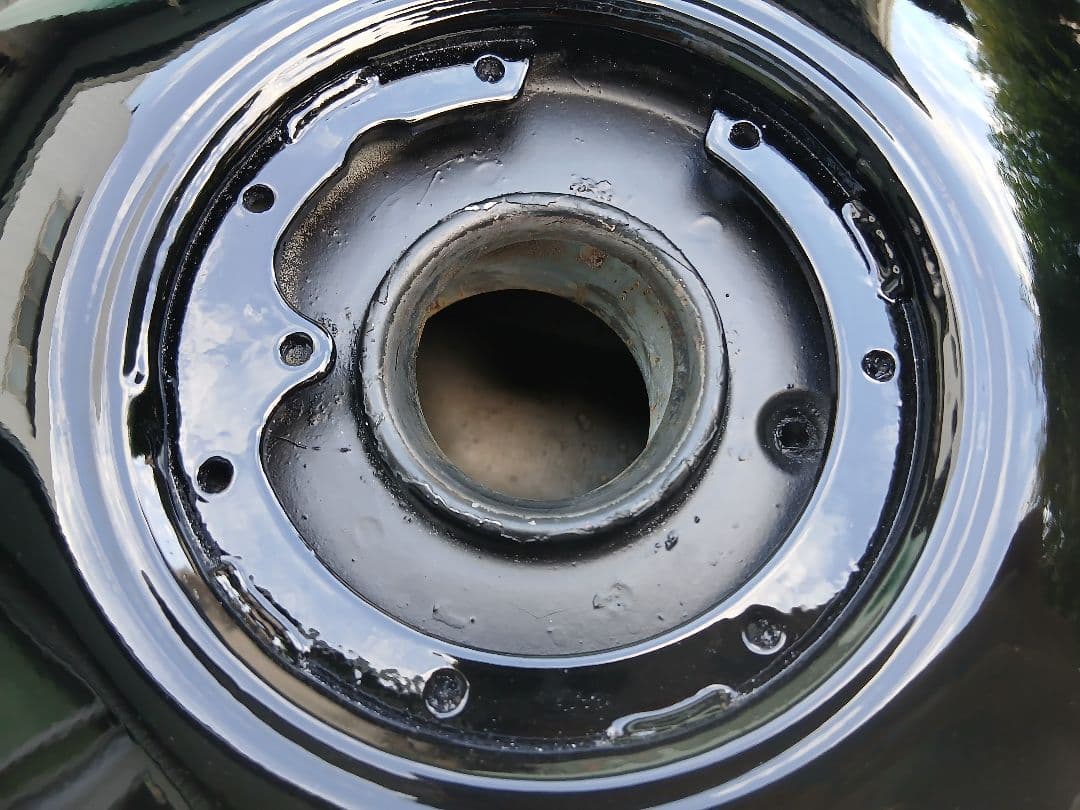 Kawasaki カワサキ ゼファー750 外装セット　ツヤ黒　※錆び取り剤付き