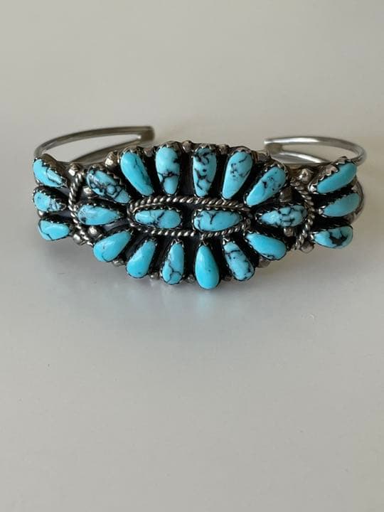 M*t様 【Harpo】 バングル　ターコイズ　フラワー