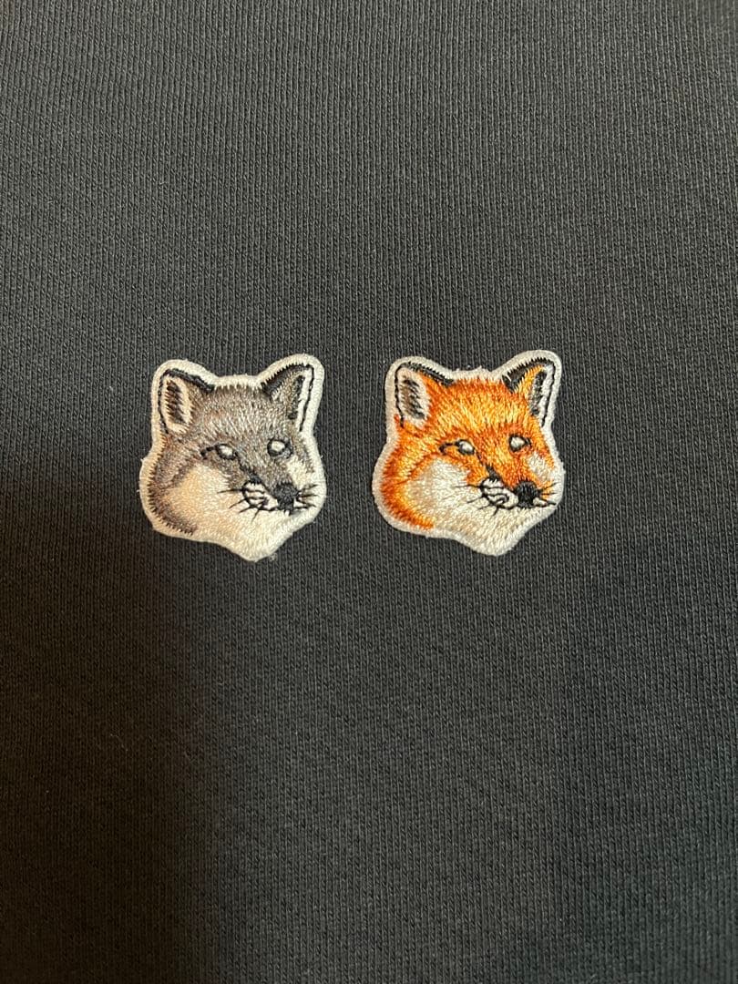 MAISON KITSUNÉ ダブルフォックススウェット　ブラック　Mサイズ