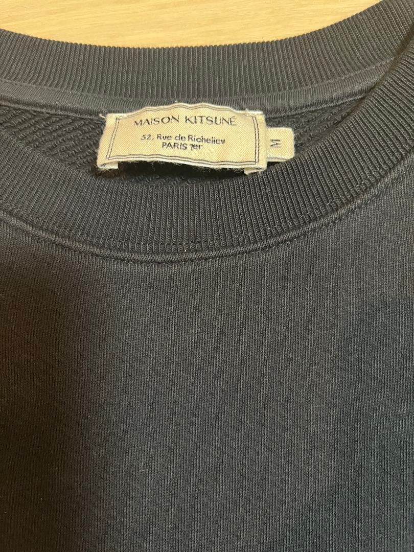 MAISON KITSUNÉ ダブルフォックススウェット　ブラック　Mサイズ