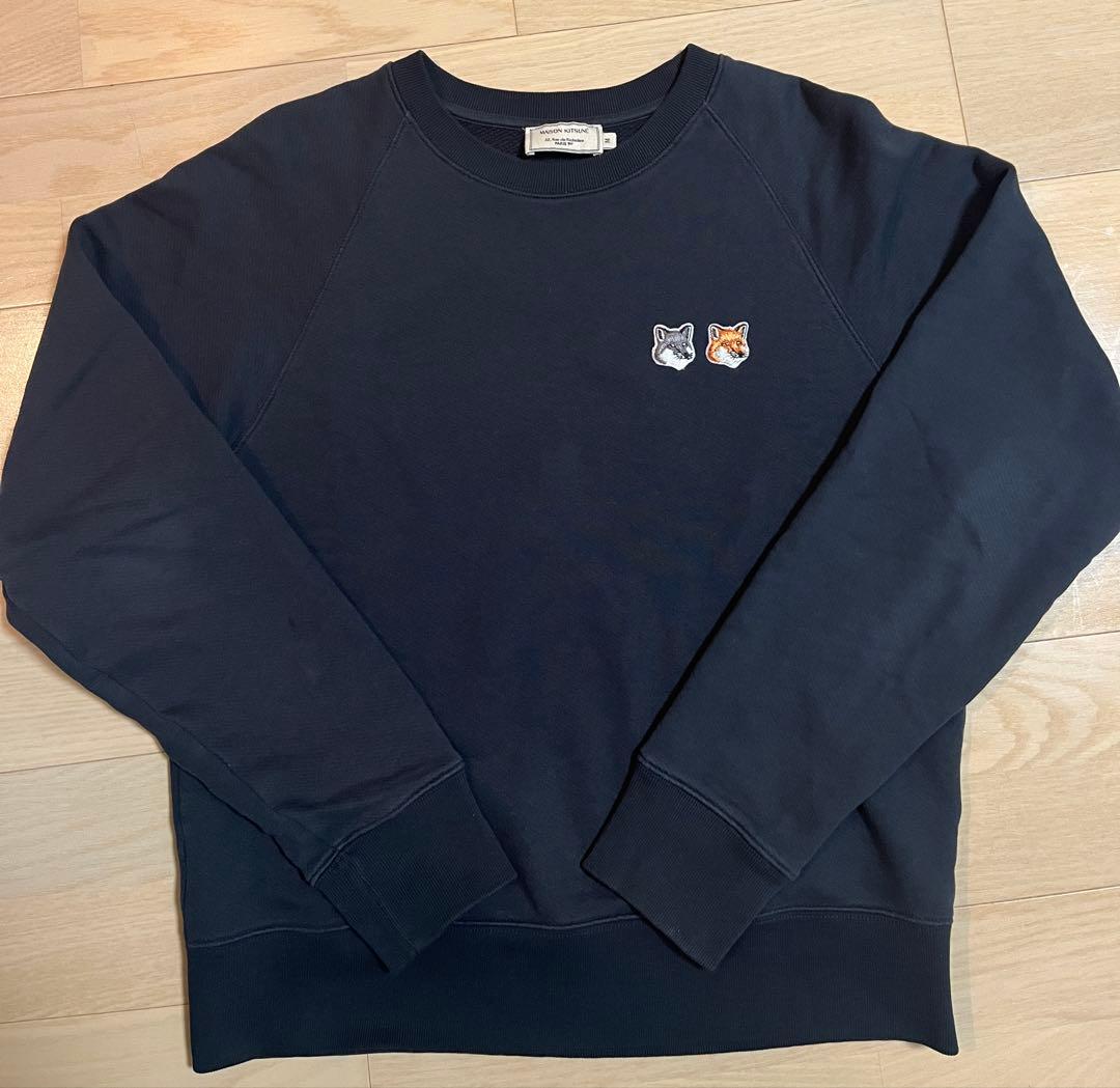 MAISON KITSUNÉ ダブルフォックススウェット　ブラック　Mサイズ