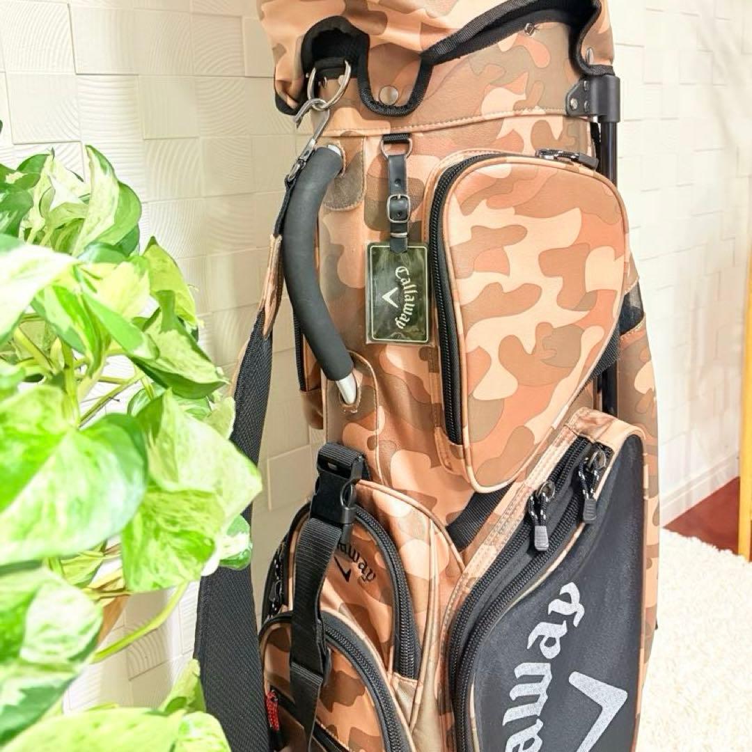 キャロウェイ◎おしゃれ軽量ミリタリー柄キャディバッグ