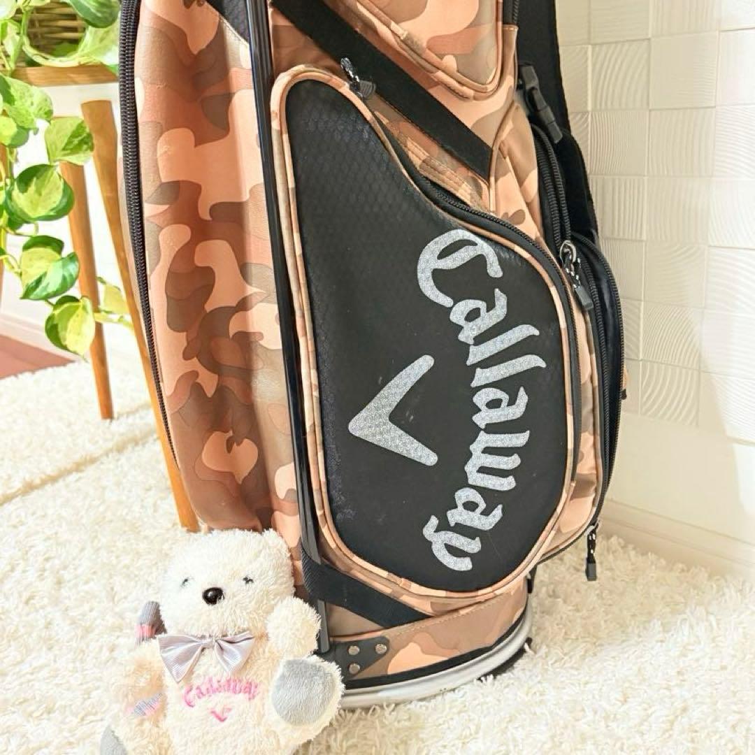キャロウェイ◎おしゃれ軽量ミリタリー柄キャディバッグ