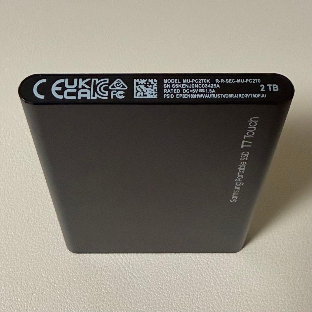 Samsung T7 Touch 2TB 正規品 MU-PC2T0K/EC