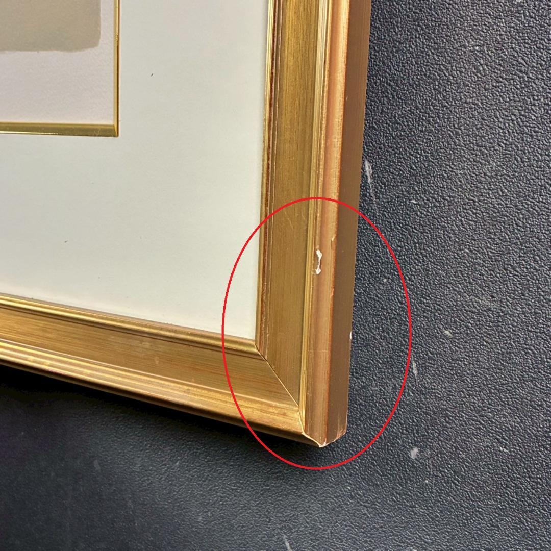 美品 ベルナール・カトラン「白い薔薇の小さな花束」リトグラフ 大作 サイン入