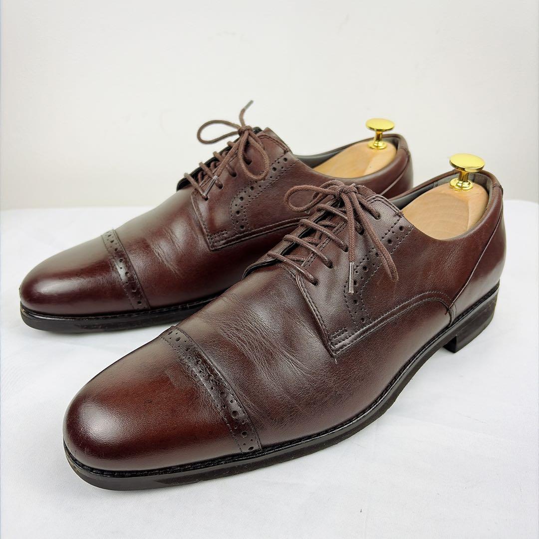 アシックス　ランウォーク 26㎝ レザー ストレートチップ ブラウン WR04