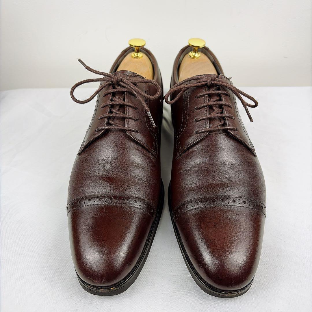 アシックス　ランウォーク 26㎝ レザー ストレートチップ ブラウン WR04