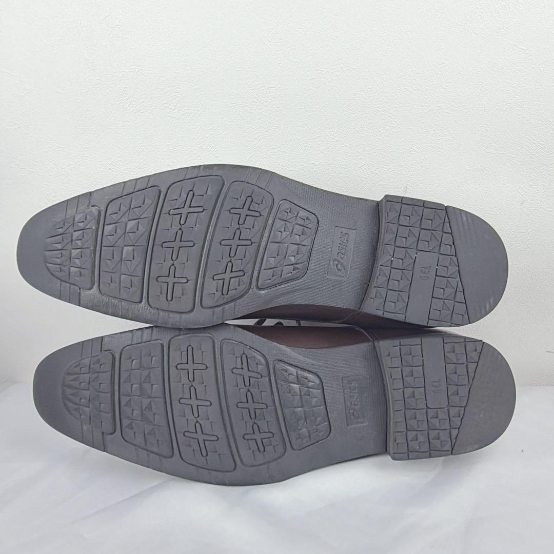 アシックス　ランウォーク 26㎝ レザー ストレートチップ ブラウン WR04