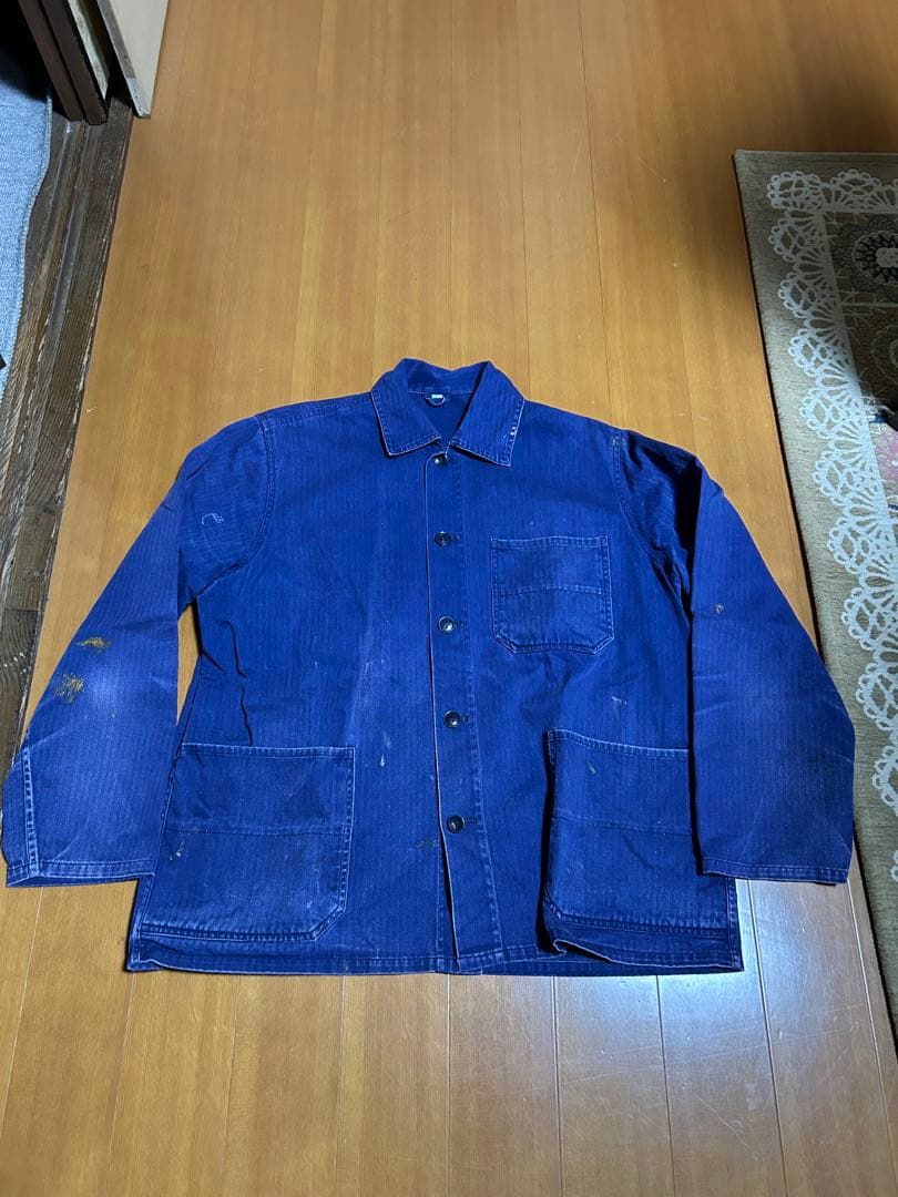 70s EURO WORK jacket HBT ヘリンボーン