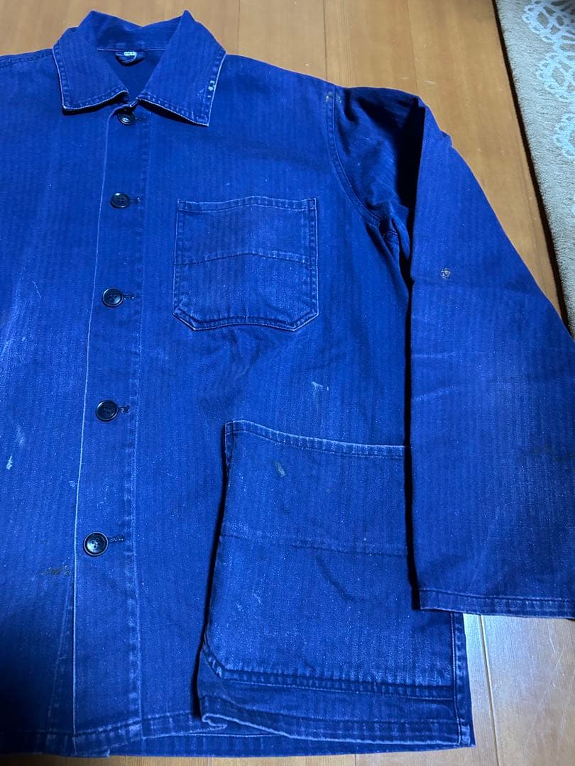 70s EURO WORK jacket HBT ヘリンボーン