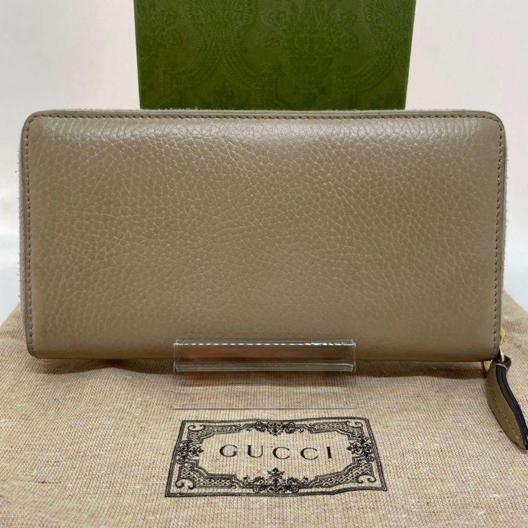 【美品/付属品完備】グッチ 456117 ・496334 GGマーモント 長財布