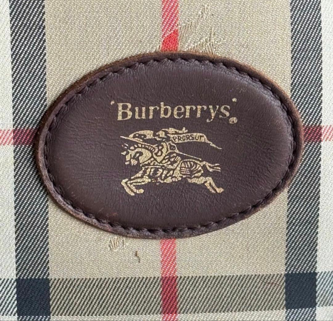 Burberry チェック柄 ボストンバッグ