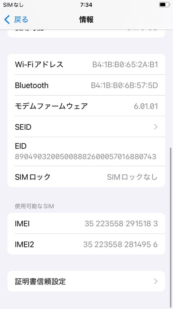 スマートフォン本体 Apple iPhone SE 64GB