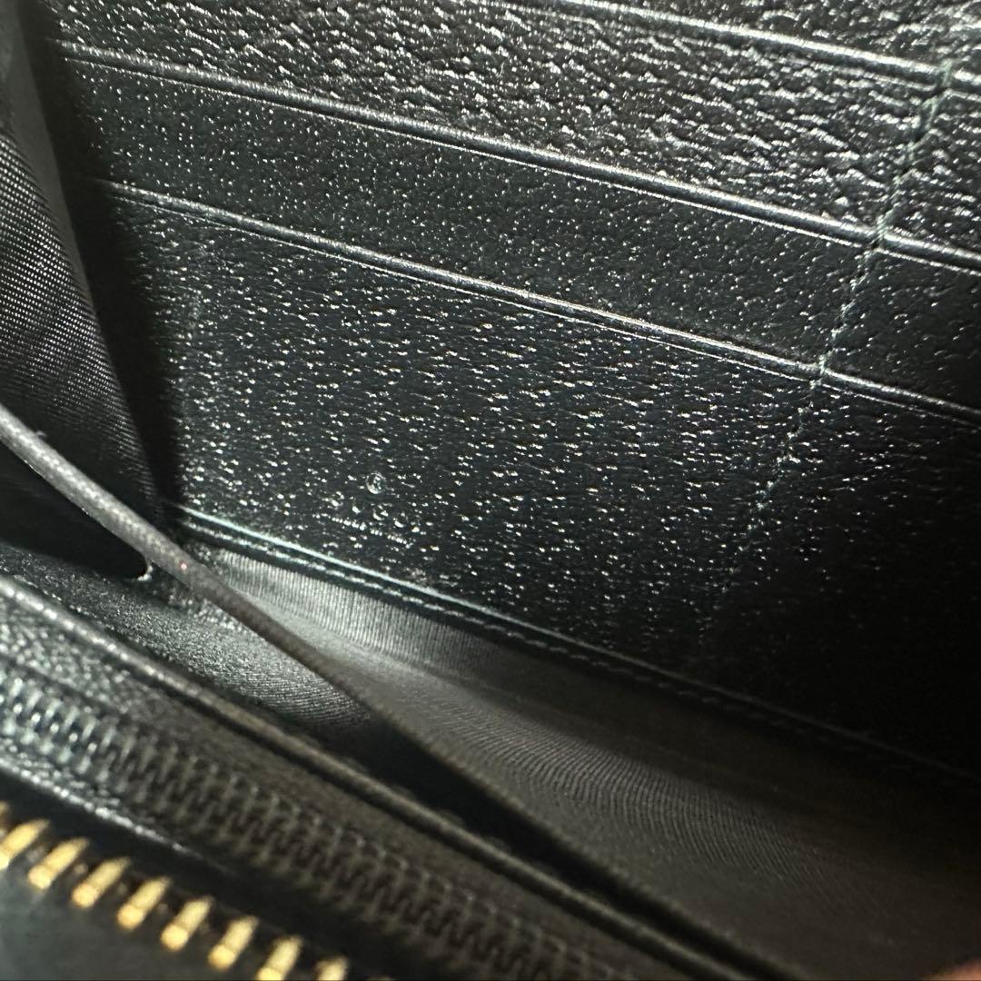 【極美品】【GUCCI】グッチ　オフィディア　ラウンドジップ　長財布　ブラック