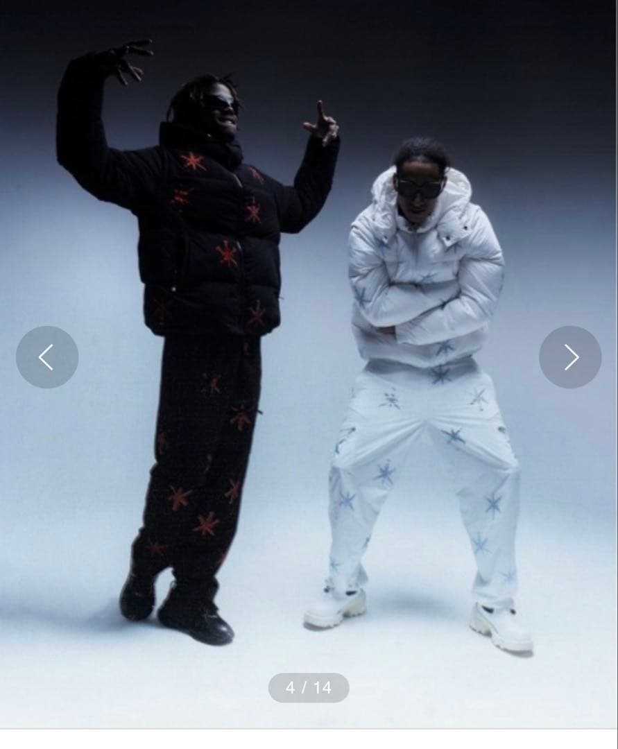 UNKNOWN LONDON ダウンジャケット ストーン付き