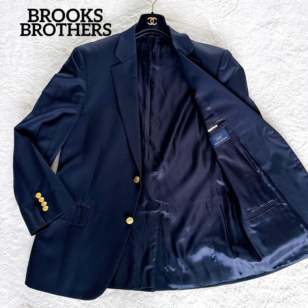 【346 BROOKS BROTHERS】ジャケット 紺ブレ 金ボタン 40