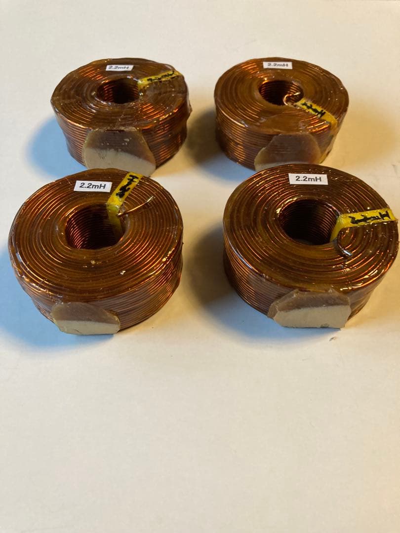 ネットワーク空芯コイル　φ1.6 低DCR 2.2mH 4個