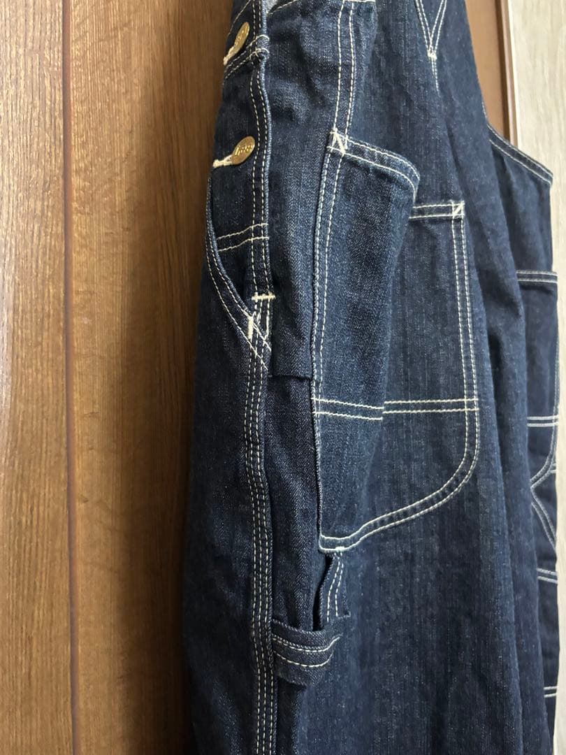 Lee ダークデニム オーバーオール　W34