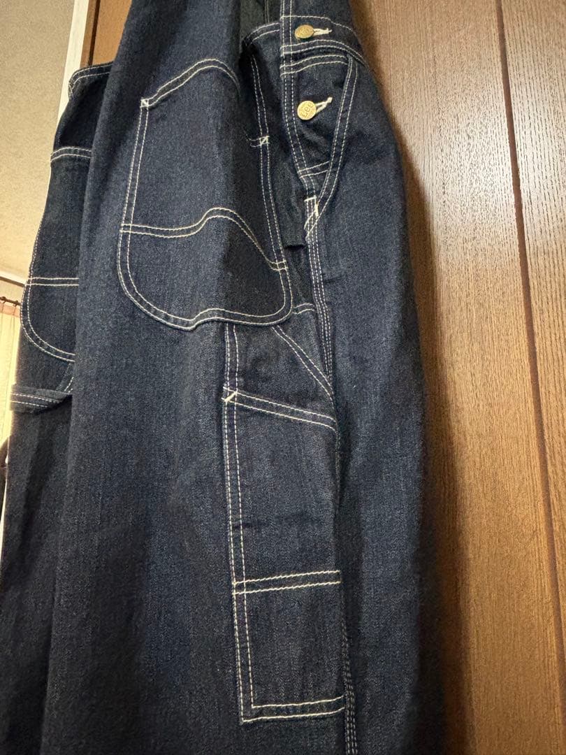 Lee ダークデニム オーバーオール　W34