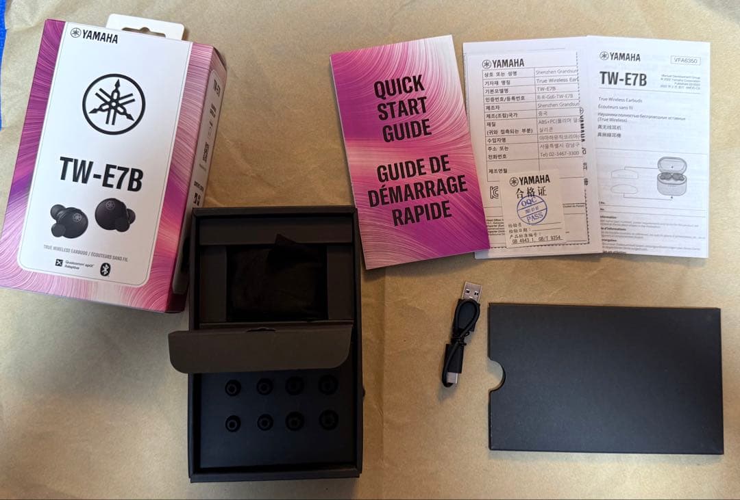 YAMAHA(ヤマハ) Bluetoothイヤホン　TW-E7B