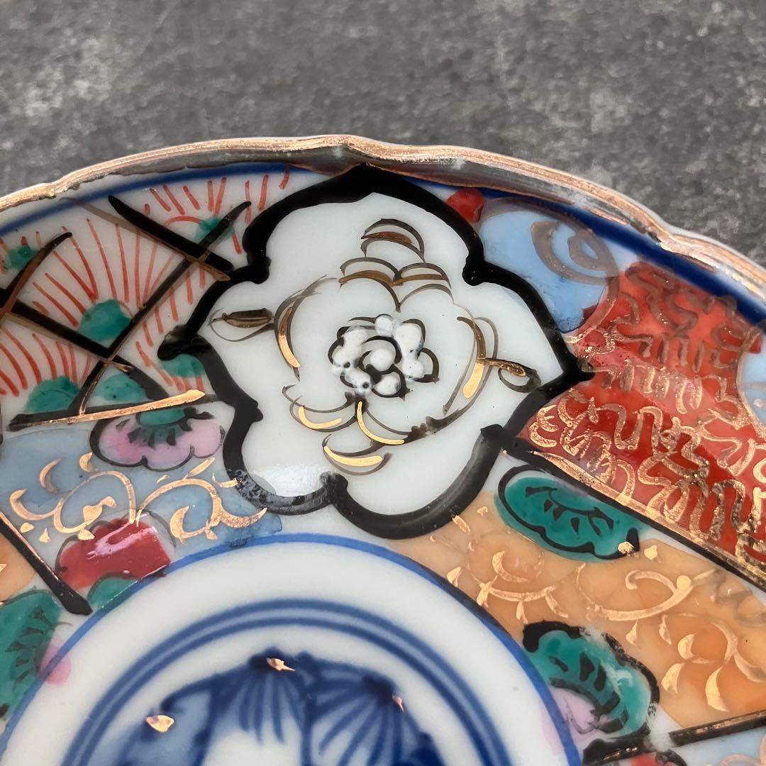 古伊万里　色絵　金彩　明治　小皿　10枚セット