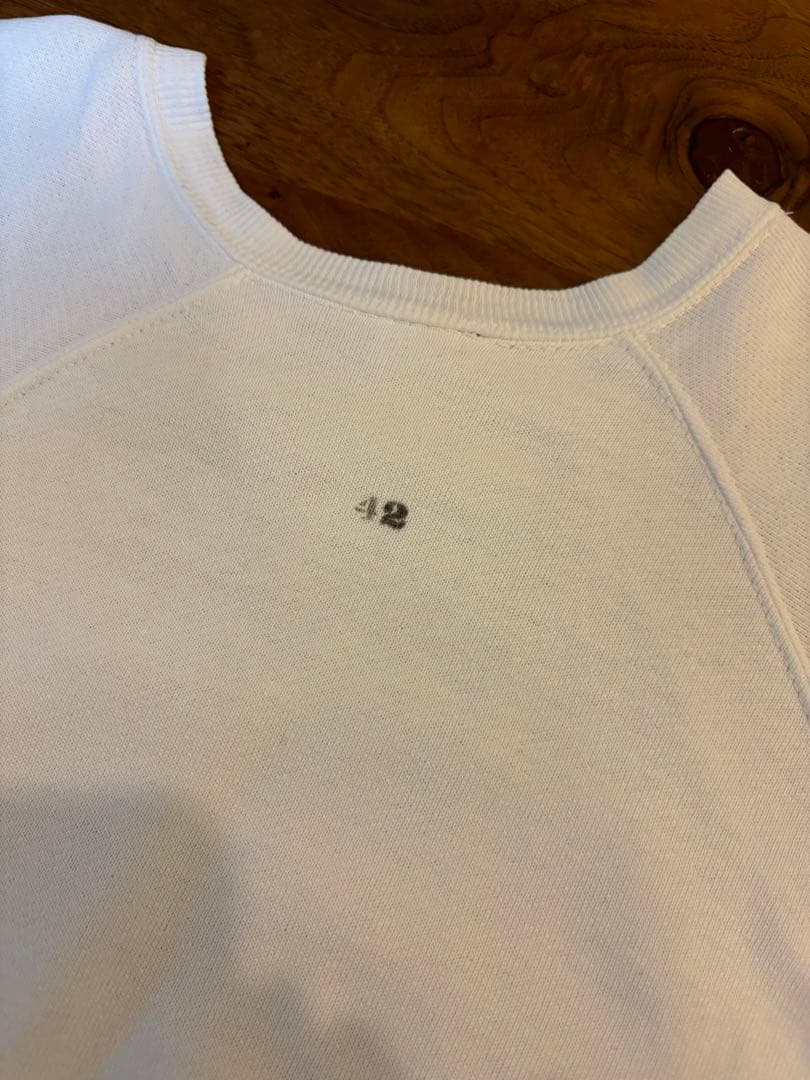 60s70s ビンテージ　ラグランスウェット　ステンシル　goodサイズ