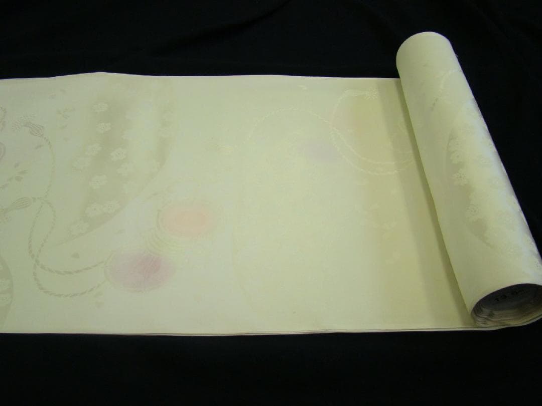 新品 裄70cm 迄 高級 倫子地 長襦袢 反物 正絹 13.5ｍ Gｓ865