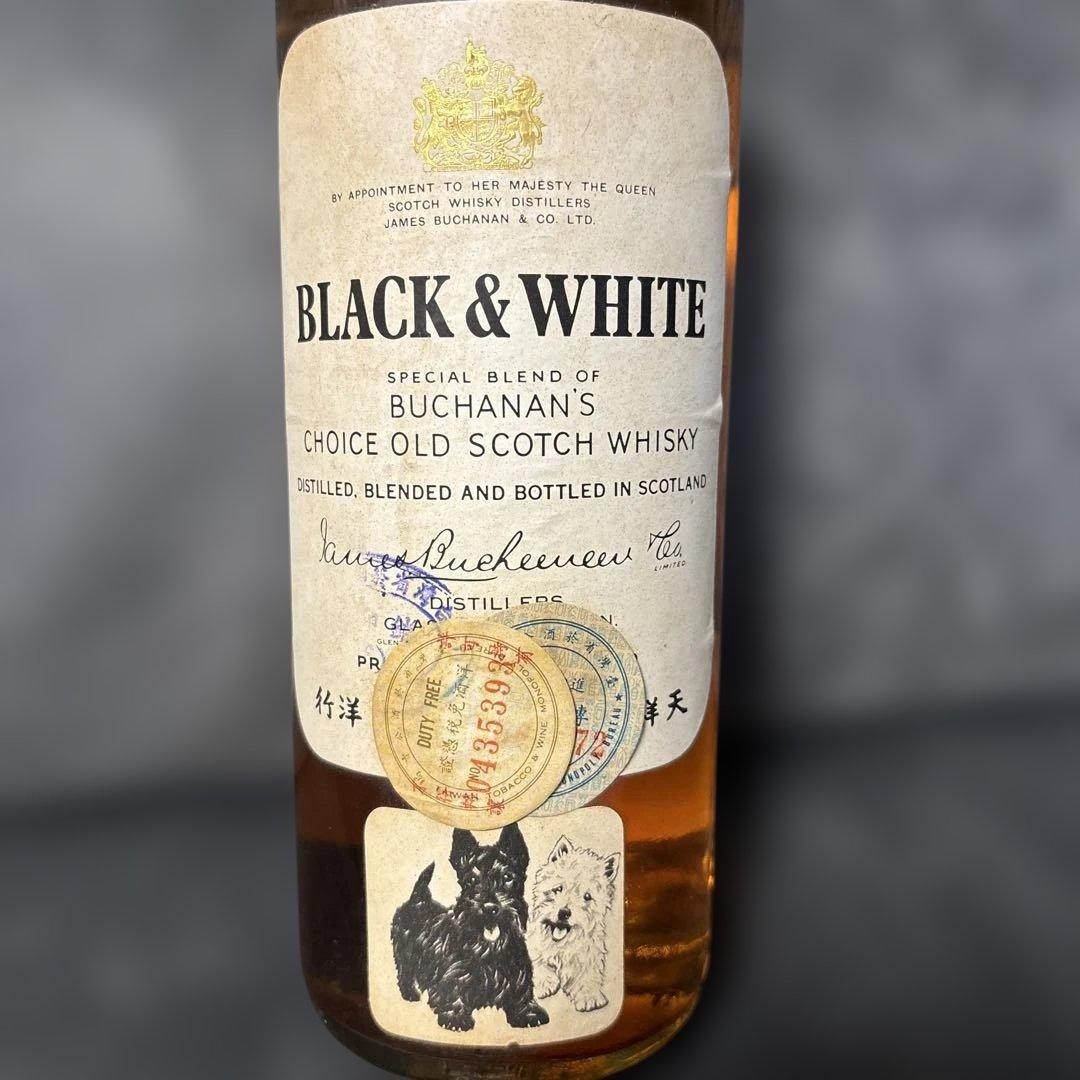 未開封　BLACK & WHITE スコッチウイスキー