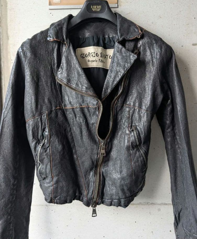 限定特価！Giorgio Brato 未使用 レザーライダースジャケット 42