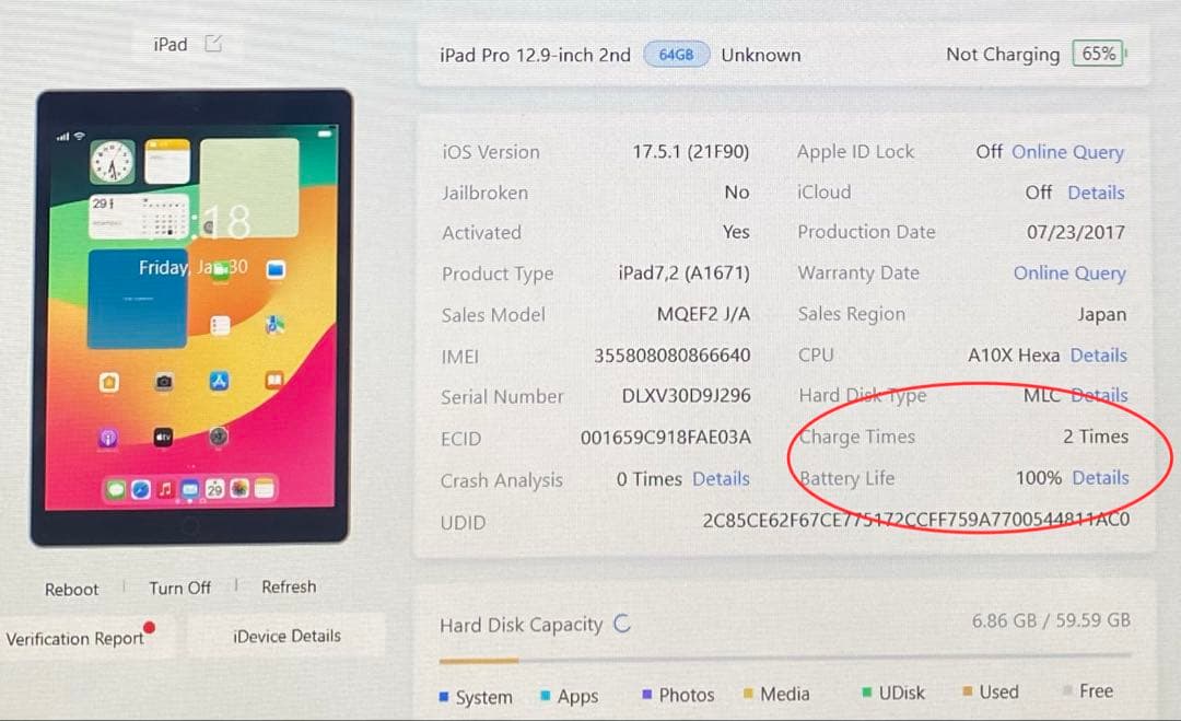 新品未使用 iPad Pro 12.9インチ 第2世代　ゴールド　iPad本体