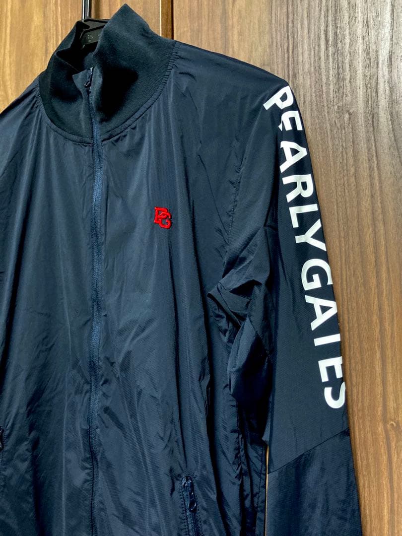 美品　PEARLY GATES ナイロンストレッチ　Rチェック　ツインスニード