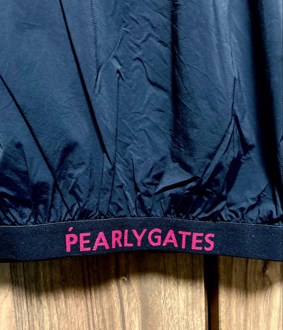 美品　PEARLY GATES ナイロンストレッチ　Rチェック　ツインスニード
