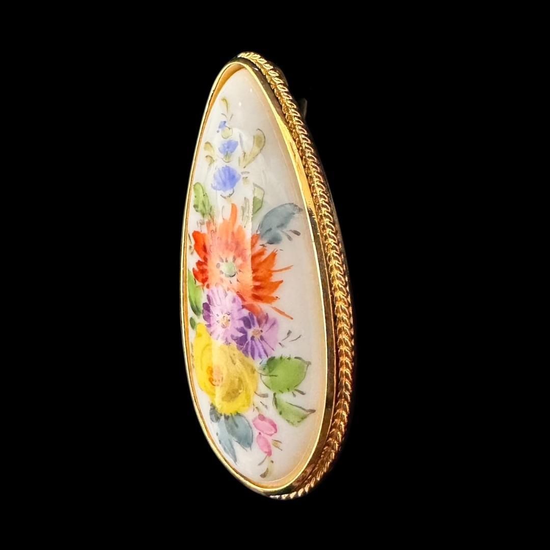 【希少】MEISSEN マイセン ペンダントトップ silver フラワーブーケ