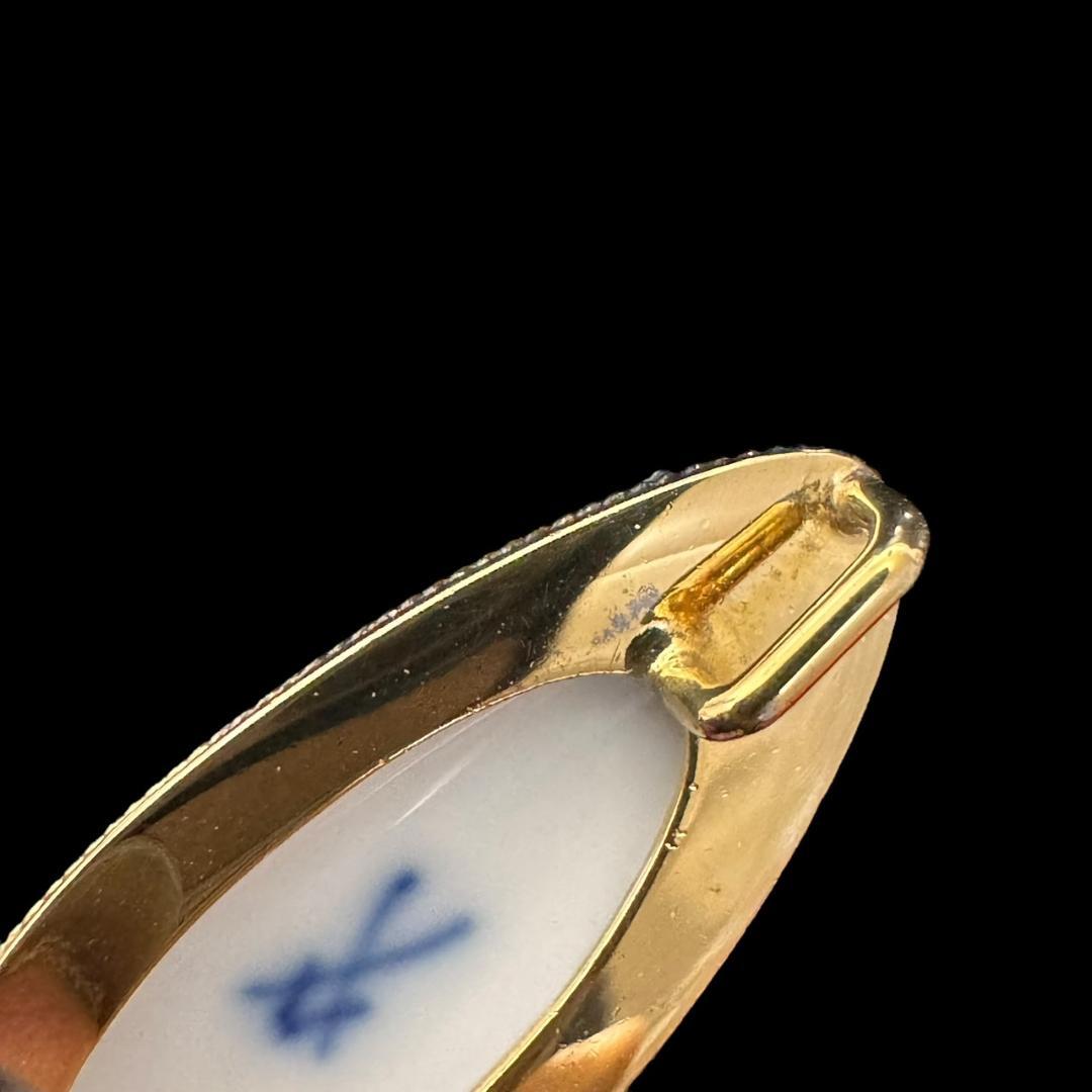 【希少】MEISSEN マイセン ペンダントトップ silver フラワーブーケ