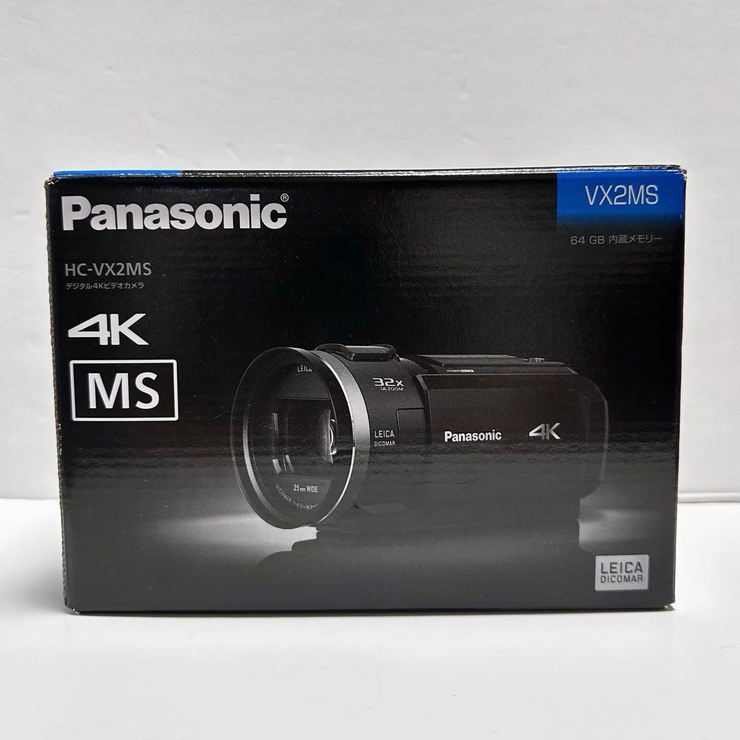 Panasonic HC-VX2MS 4Kビデオカメラ 予備バッテリー付