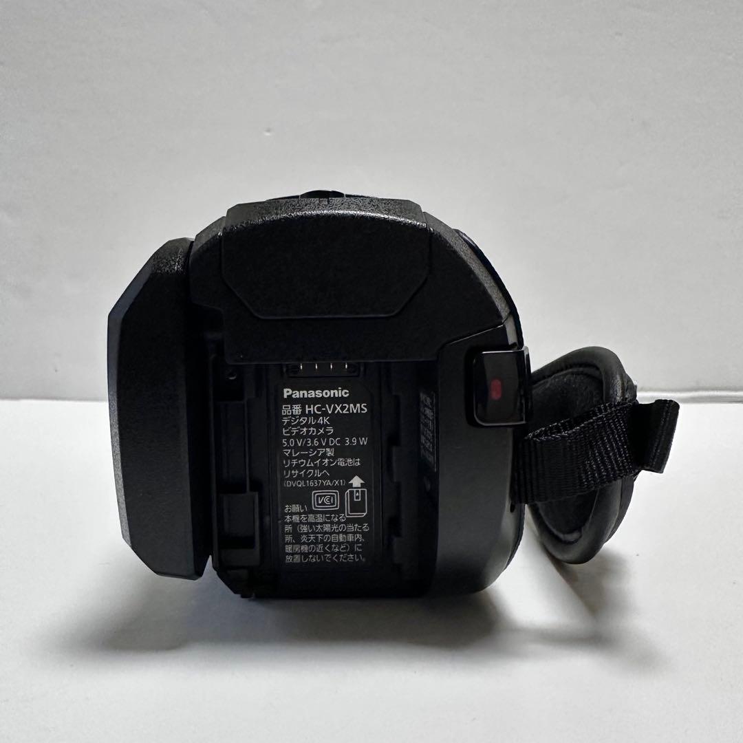 Panasonic HC-VX2MS 4Kビデオカメラ 予備バッテリー付