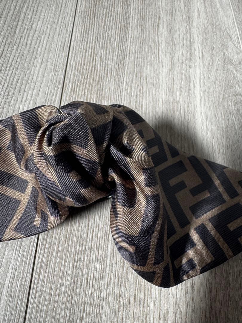 FENDI ヘアアクセサリー ブラウン/ブラッククリップ✨✨美品✨✨
