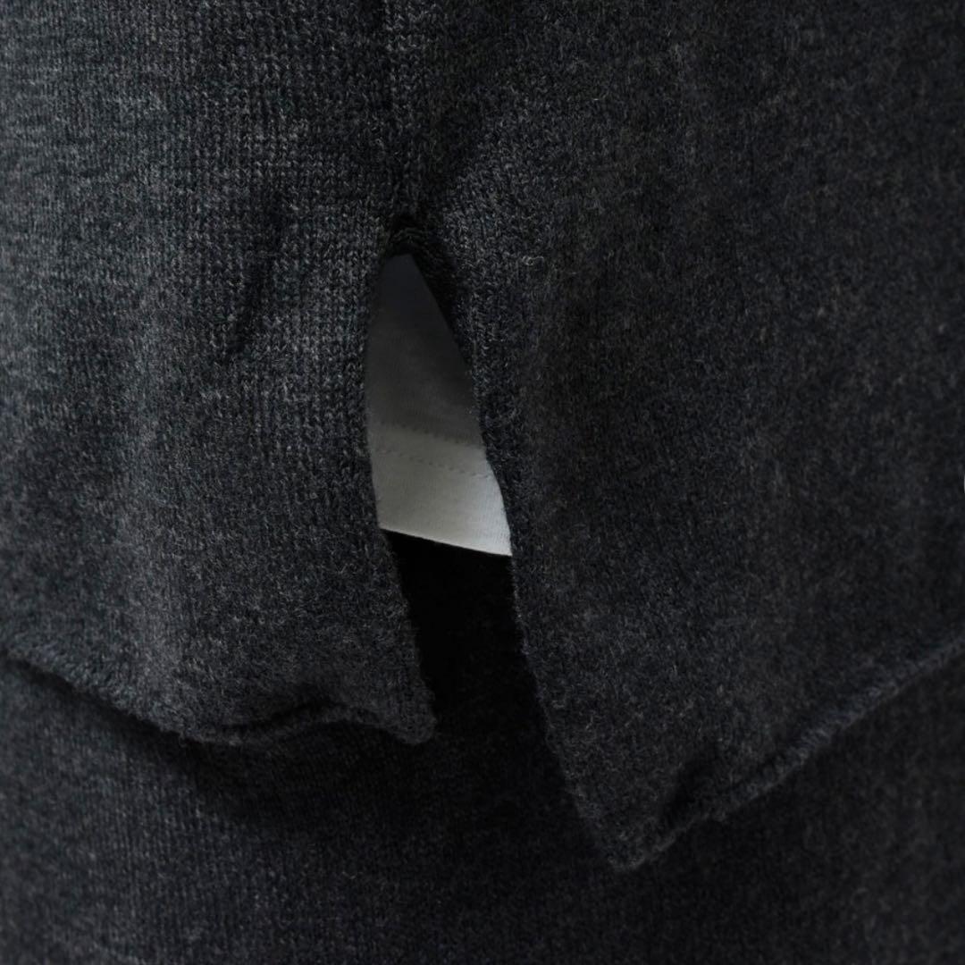 COMOLI ウール 和紙 コモリ ニット FREE CHARCOAL