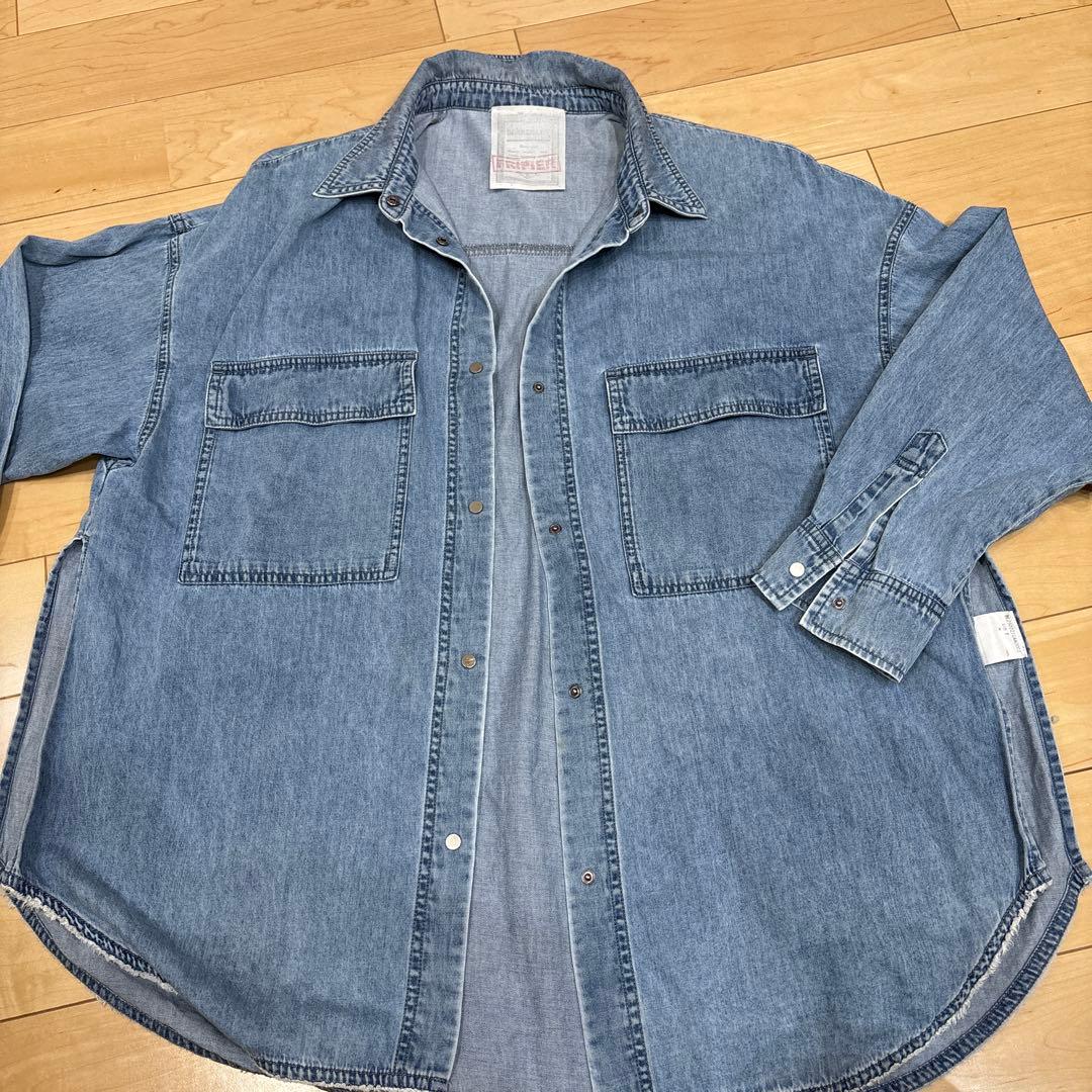 美品BEARDSLEYビアズリーFRIPIER ライトデニム　ダンガリー　シャツ