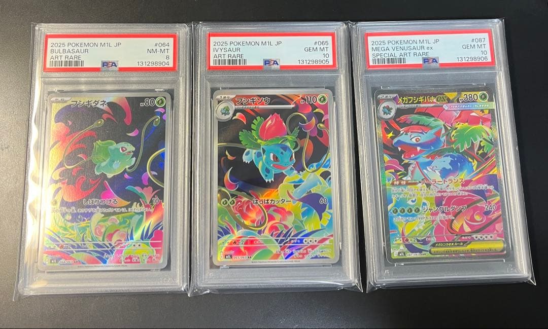 【PSA10】メガフシギバナ 進化ライン　3連番　まとめて　ポケモンカード